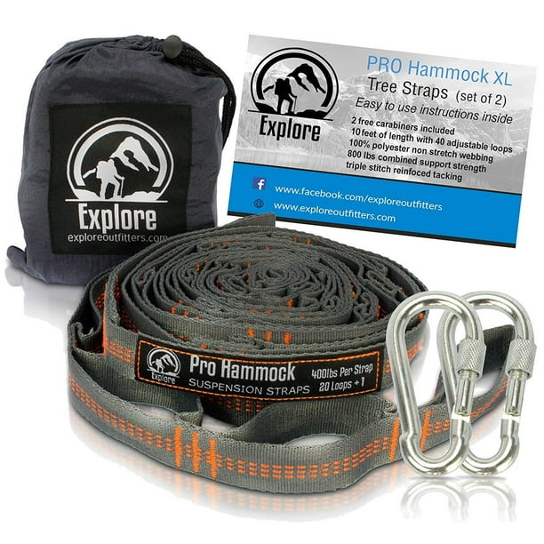 Camping Hammock Tree Straps Set with 2 Straps No Stretch Polyester with Easy Setup 2 Carabiners & Bag Utopia Home XL Hammock Straps Heavy Duty 20 Ft Long Combined Camping Hammock Tree Straps Set with 2 Straps No Stretch Polyester with Easy Setup 2 Carabiners & Bag Utopia Home XL Hammock Straps Heavy Duty 20 Ft Long Combined